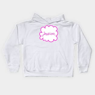 Jessica. Female name. Kids Hoodie